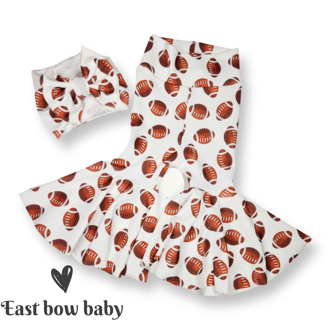 Football Set Football Bellbottom Set Football Flares Etsy