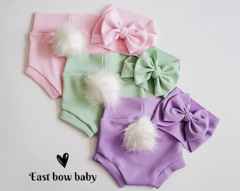 Easter bunny bummie set with REMOVABLE BUNNY TAIL, Childrens easter clothing, Easter clothing, Baby easter set, Toddler Easter set