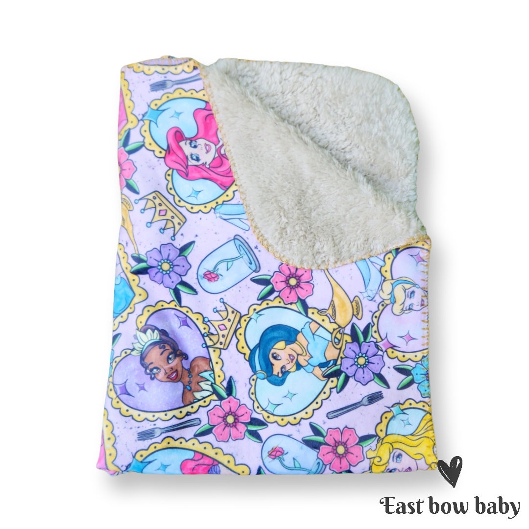 Disney Princess Blanket,disney Princess Sherpa Blanket,princess Comfy