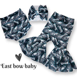 Philadelphia Eagles clothing set, Eagles bummie, Eagles baby girl clothes Eagles toddler girl clothing, Eagles diaper cover, Eagles fan