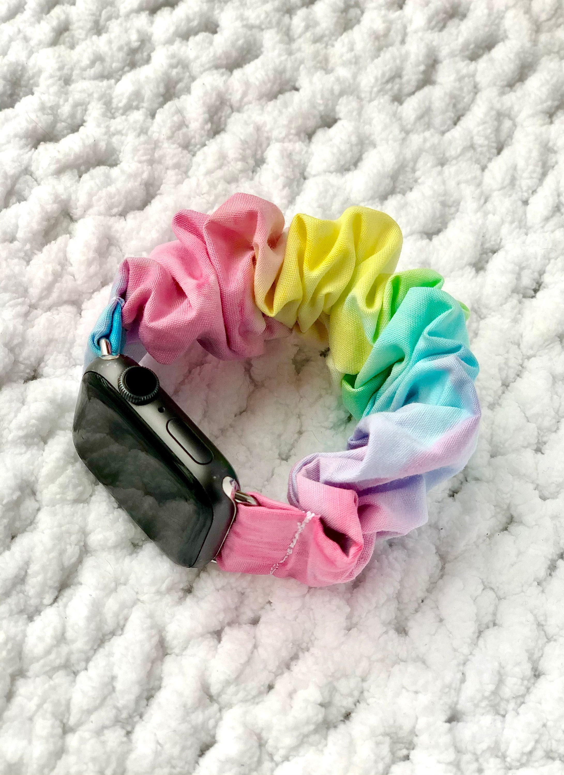 Tie dye scrunchie apple watch band hotsell