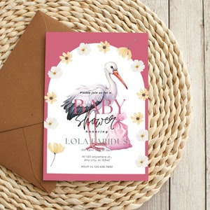 Babyparty, Duscheinladung, Babypartythemen, druckbare Einladung, anpassbare Karte, bearbeitbare Einladung, druckbare Karten