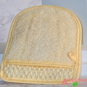 Facial Loofah, Facial Loofah Pad, Natural Loofah Sponge, Exfoliating Loofah, Loofah Scrubber, Body Scrubber for Shower - LOF9