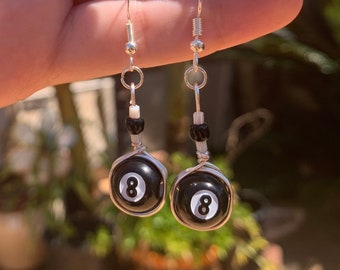 8 Ball Earrings