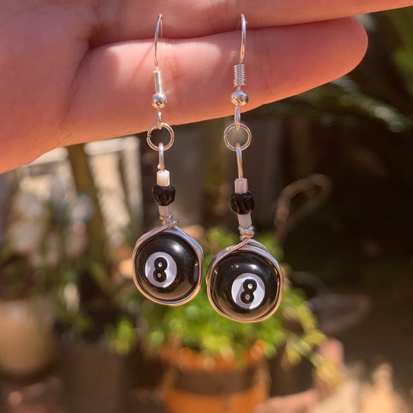 Magic 8 ball earrings Clearance