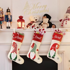 Santa boots with name, Santa stocking, Santa socks personalized, Santa gift personalized, Christmas decorations