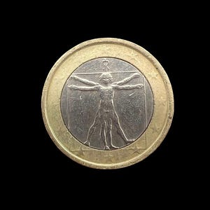 ユーロ　1ユーロ　60枚　　硬貨　まとめ売り 1 ユーロ硬貨 2002 イタリア レオナルド、ミスミント、レア : WORLDRE