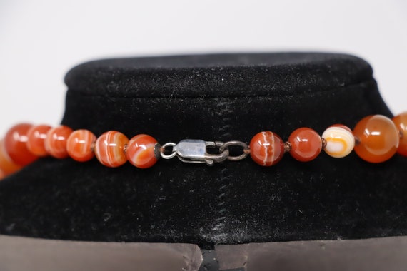 Natural Agate Carnelian Ethnic Gemstone Beaded Ne… - image 4