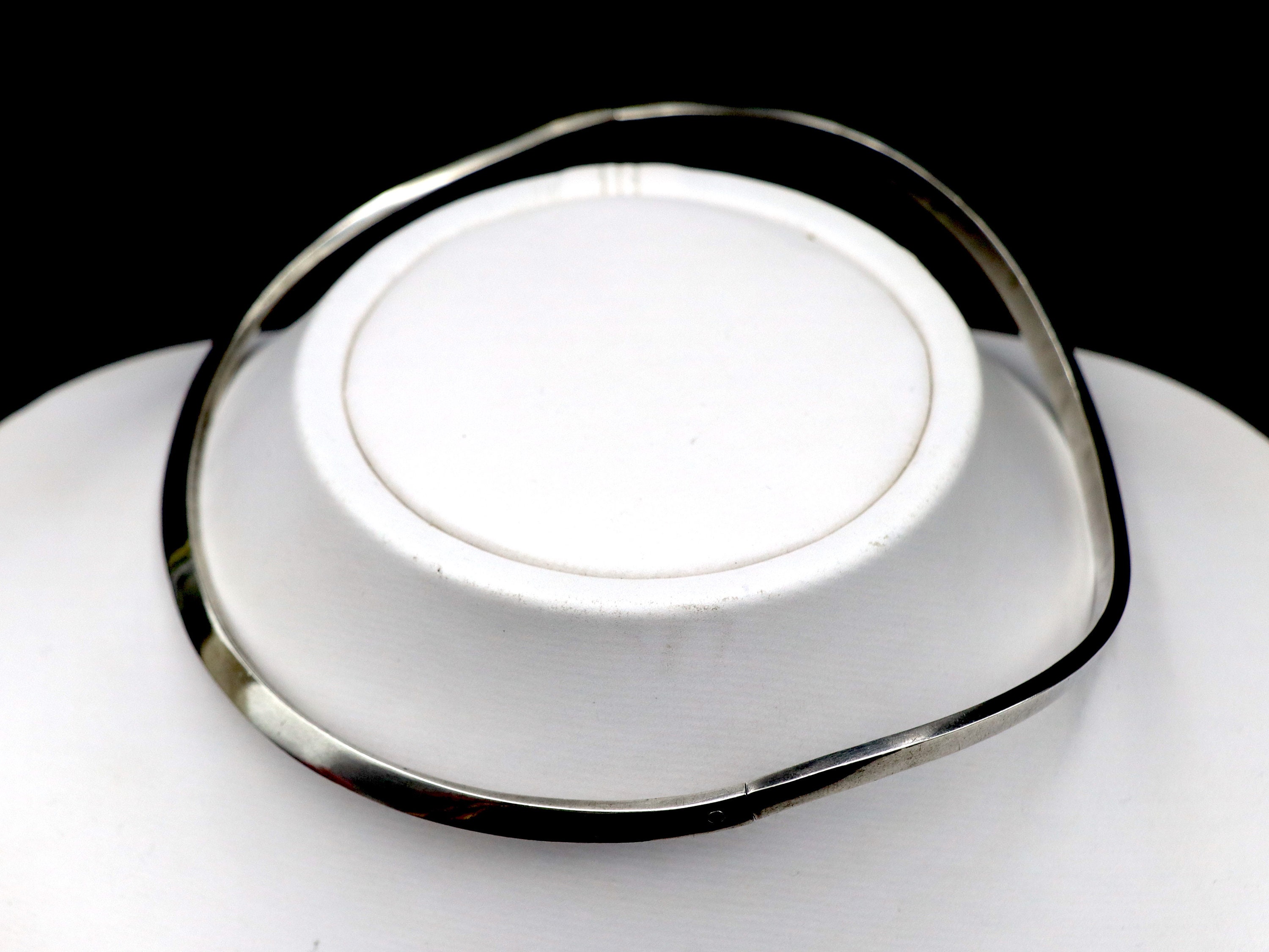 Modern Designer Sterling Silver Choker 