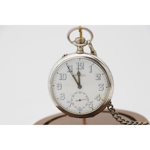 Ulysse Nardin Corps of Engineers USA Pocket Watch 0.900 Silver IWC Case 11084 image 1