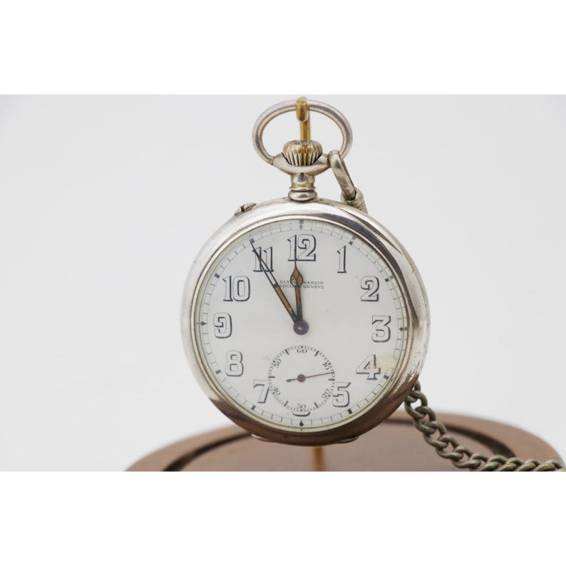 Ulysse Nardin Corps of Engineers USA Pocket Watch 0.900 Silver IWC Case 11084 image 1