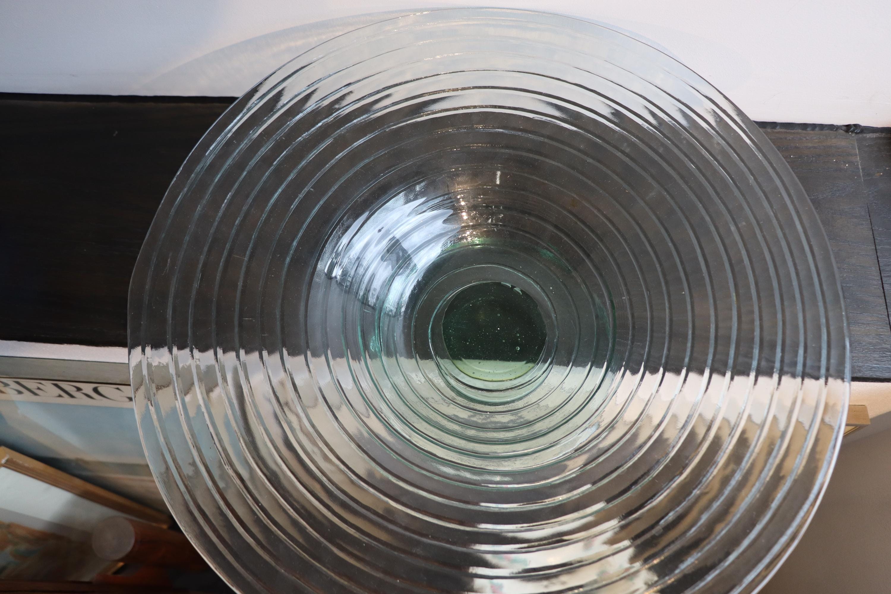 Walter Dorwin Teague Lens Bowl: Corning Pyrex Replica, Art Deco