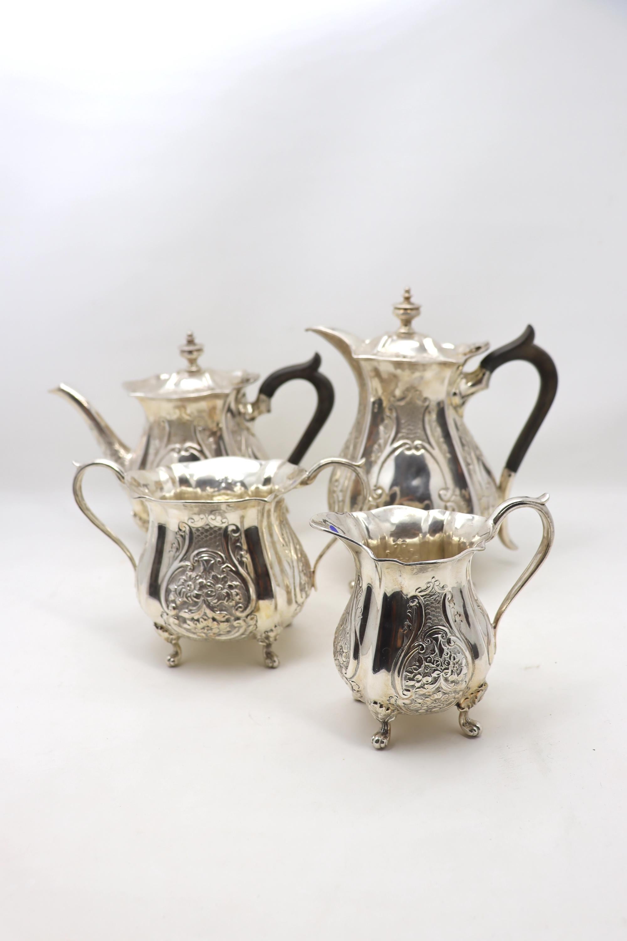 Victorian Silver Plated Tea Set - Thomas Wilkinson & Sons