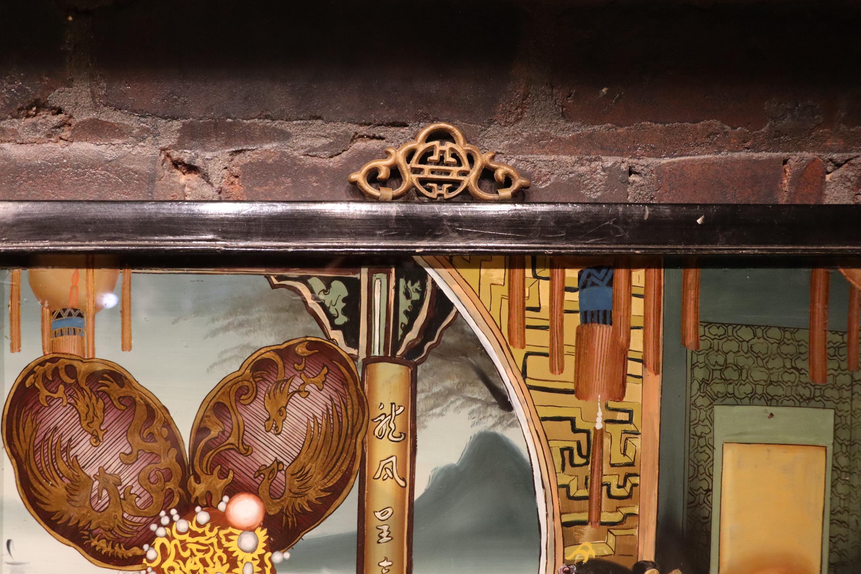 アンティーク　ガラス絵　壁飾り アンティーク ガラス絵 壁飾り アンティーク ガラス絵 壁飾り 【公式通販】