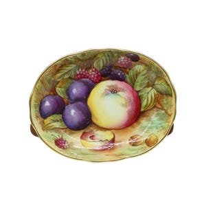 Vintage Aynsley &#39;Orchard Gold&#39; Plate Dish, Small tray, Signed &#39;D.Jones&#39;