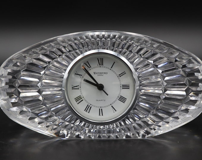 Waterford Crystal Oval Clock Quartz Movement Etsy
