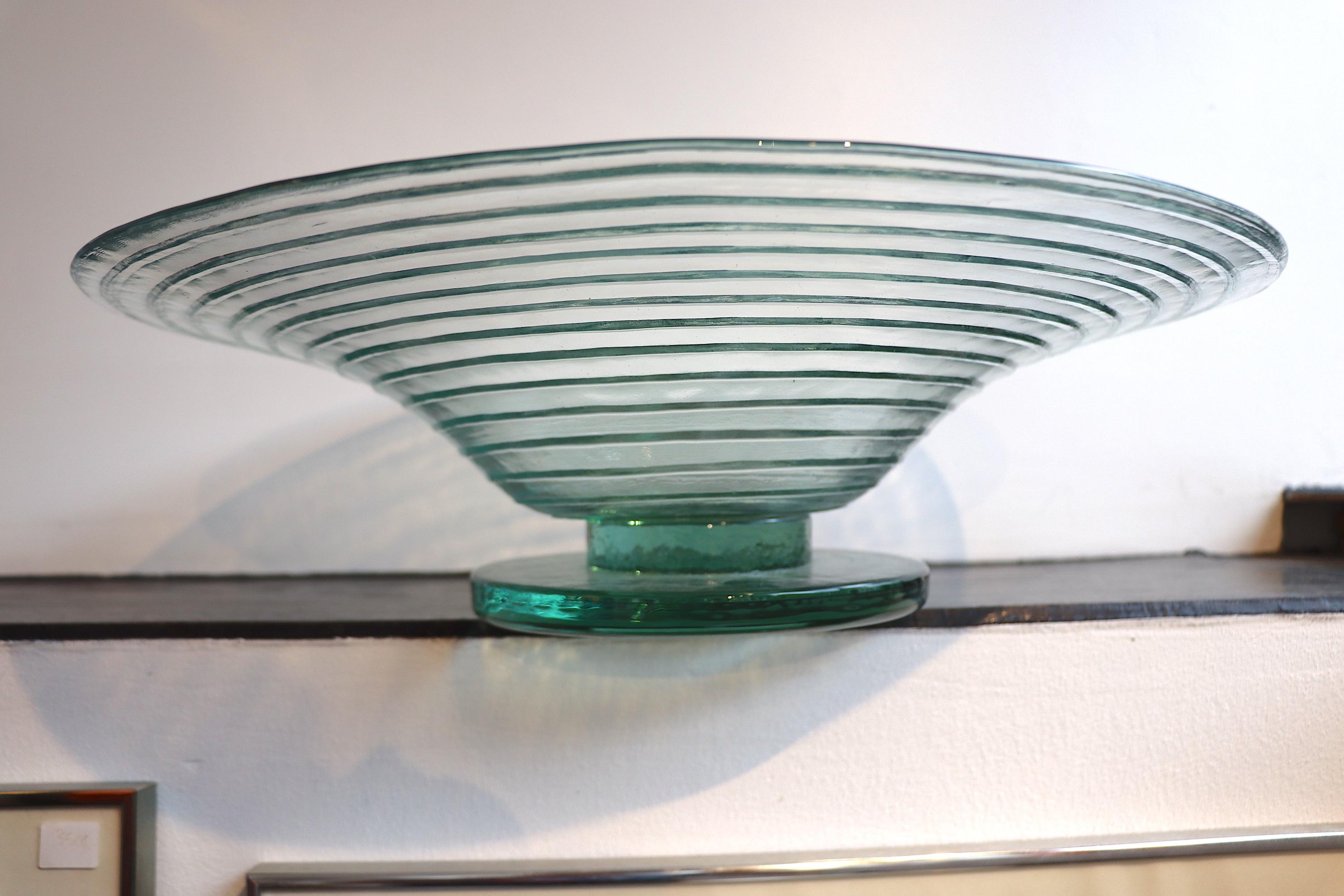 Walter Dorwin Teague Lens Bowl: Corning Pyrex Replica, Art Deco