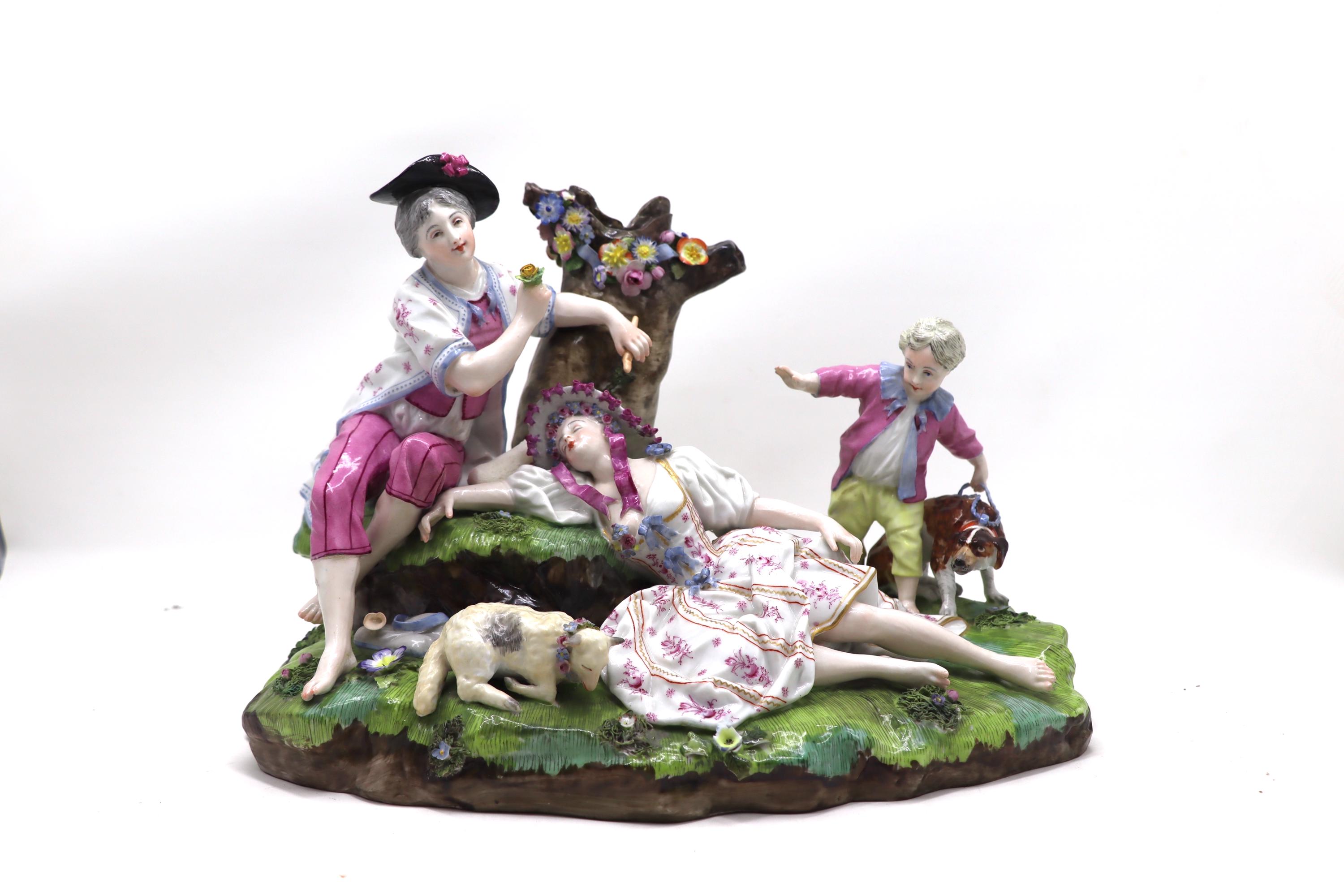 イザベラ フィギュリン コメディア デラルテ 磁器人形 マイセン