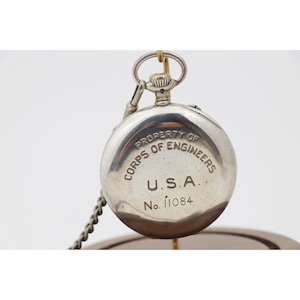 Ulysse Nardin Corps of Engineers USA Pocket Watch 0.900 Silver IWC Case 11084 image 2