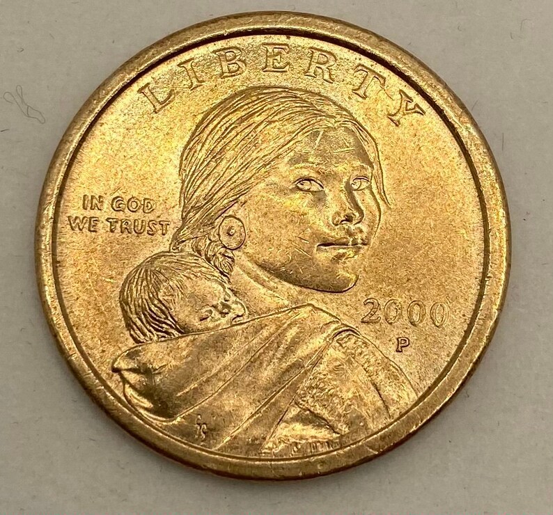 2000P Sacagawea Golden Dollar Coin Etsy 2000P Sacagawea Golden Dollar Coin Etsy