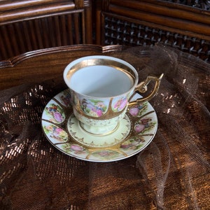 Royal Vienna Froganard Design porslinskopp fat bild 7
