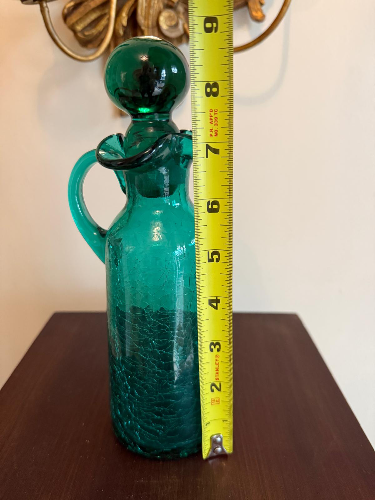 ベルジャー フレンチクローシュガラス グリーン ヴィンテージ