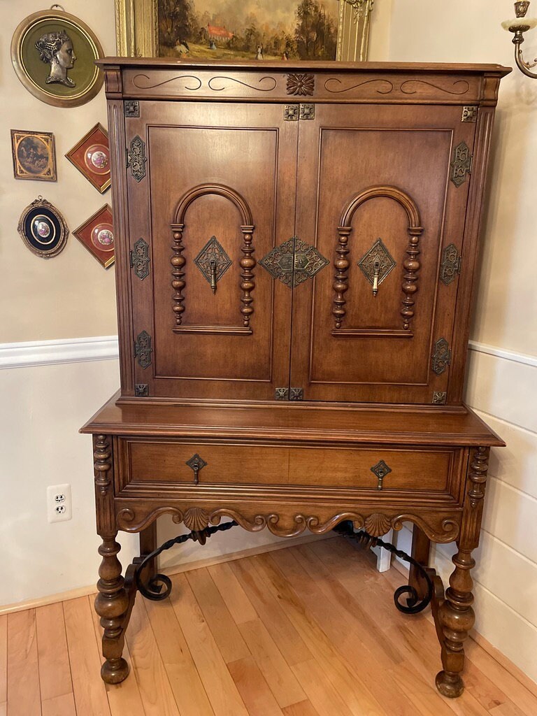 Antique Wood China Furniture Antique Hutch Farmhouse Etsy