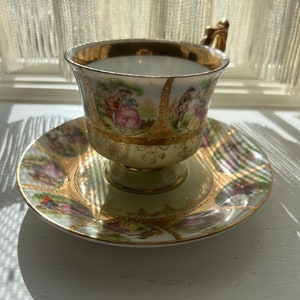 Royal Vienna Froganard Design porslinskopp fat bild 8