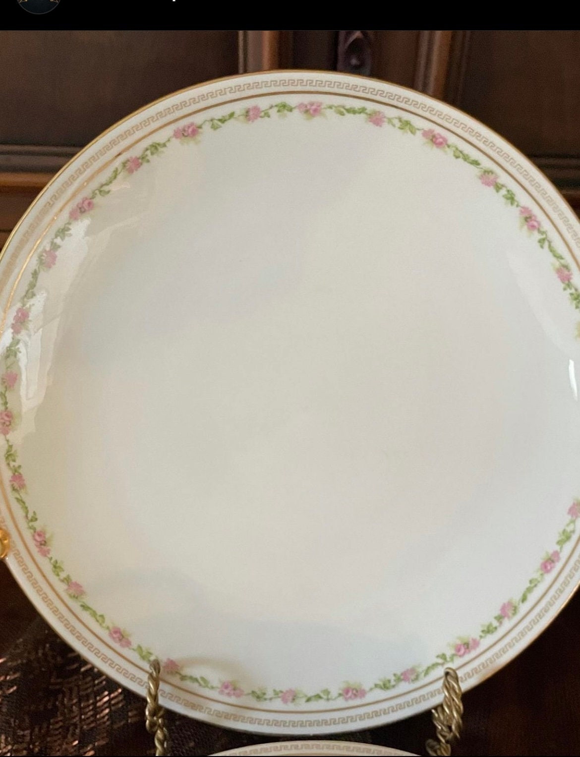 Limoges Old Abbey Porcelain Pink Floral Dinner Set Limoges Etsy