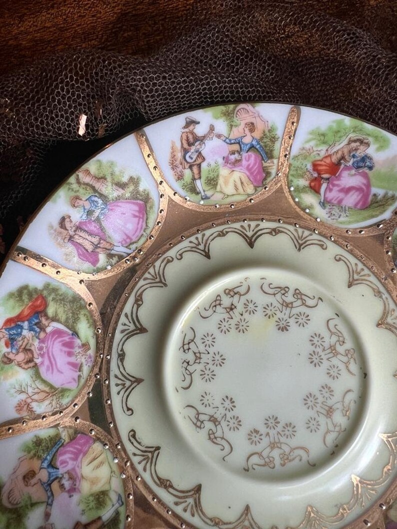 Royal Vienna Froganard Design porslinskopp fat bild 4