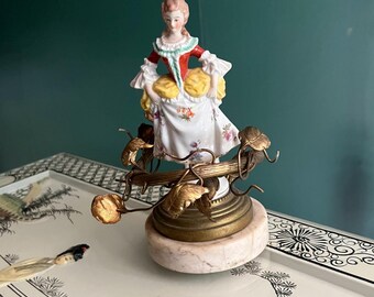 ゲーベルシェパード大きな陶器アンティーク