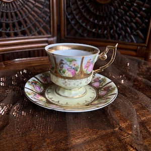 Royal Vienna Froganard Design porslinskopp fat bild 1