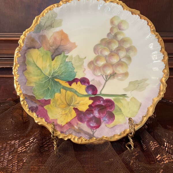 Plates Gold Trim Etsy