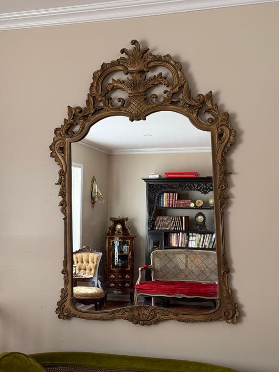 ロココ アンティーク ゴールド ギルト ウッド 装飾フレーム ウォールミラー ロココ アンティーク ゴールド ギルト ウッド 装飾フレーム ウォール