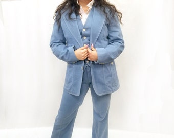 denim suits for ladies