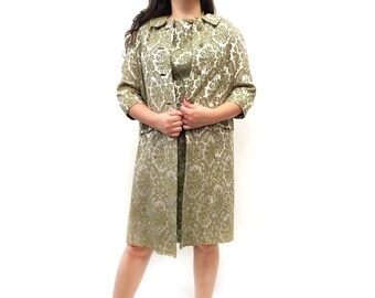 sheath dress with matching long coat