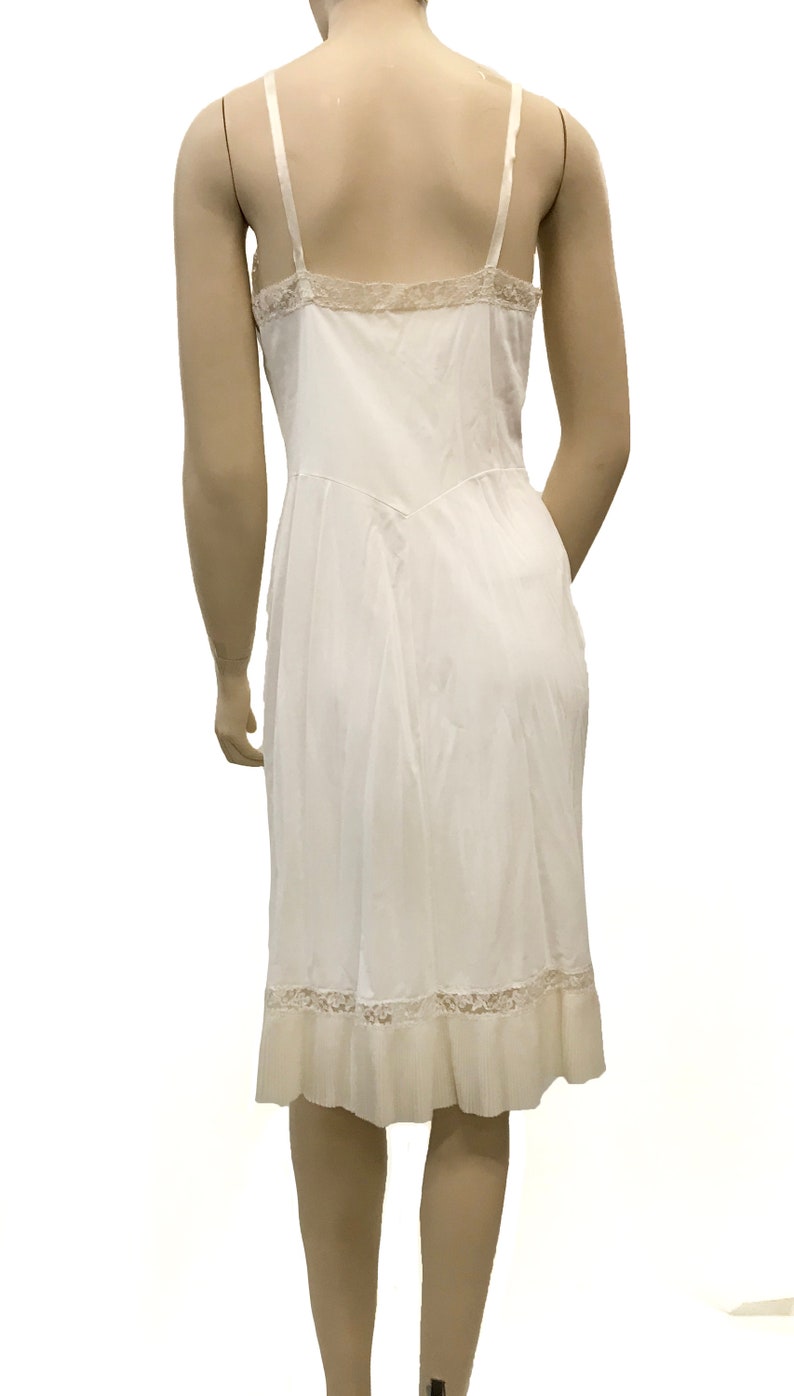 Vintage 1990s Slip Dress with Pleated Bust and Hem