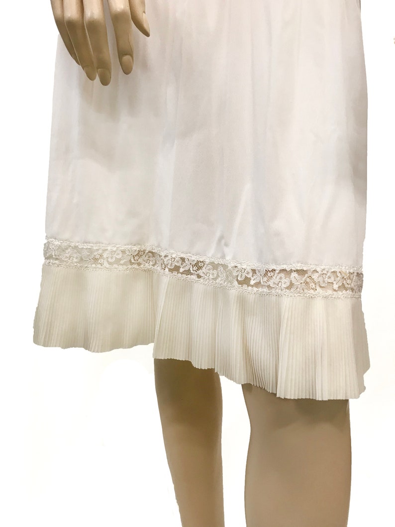 Vintage 1990s Slip Dress with Pleated Bust and Hem
