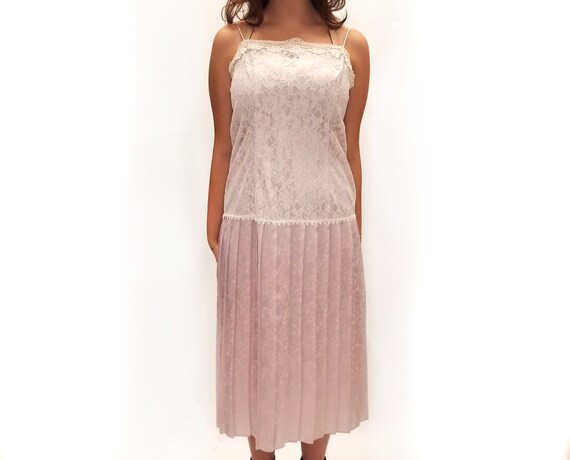 Vintage 1980s Scott McClintock Pale Pink Drop Wais