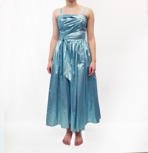 80s strapless prom dress