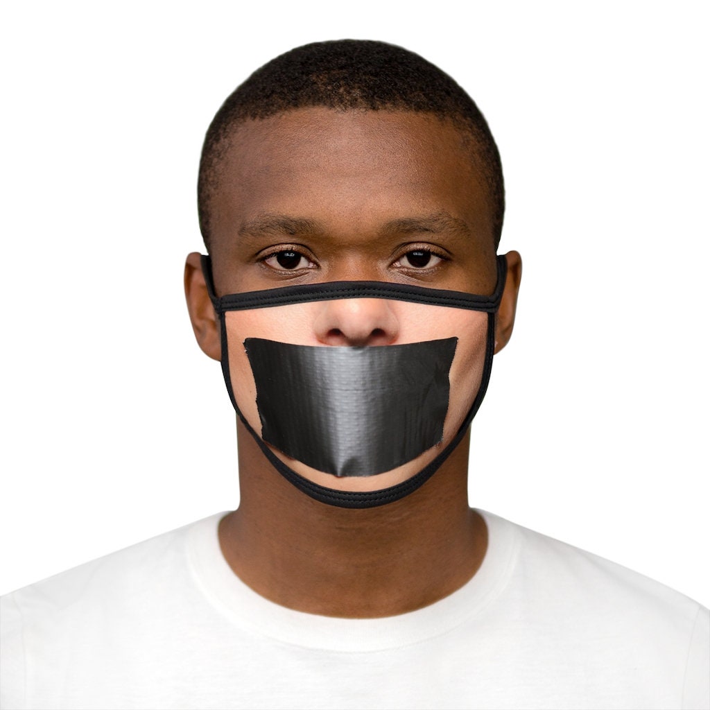 Duct Tape Over The Mouth Mask Duct Tape Face Mask Duct Etsy