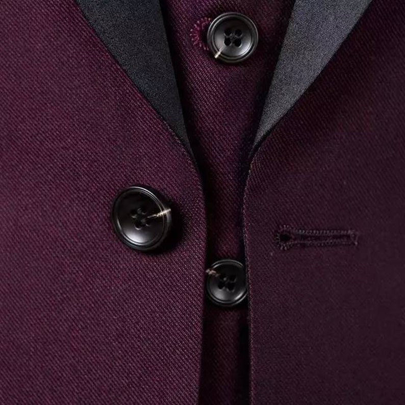 groomsmen/'s suits party suits with waistcoat and blazer tuxedo suits White men/'s 3 piece wedding suits also in navy blue and burgundy