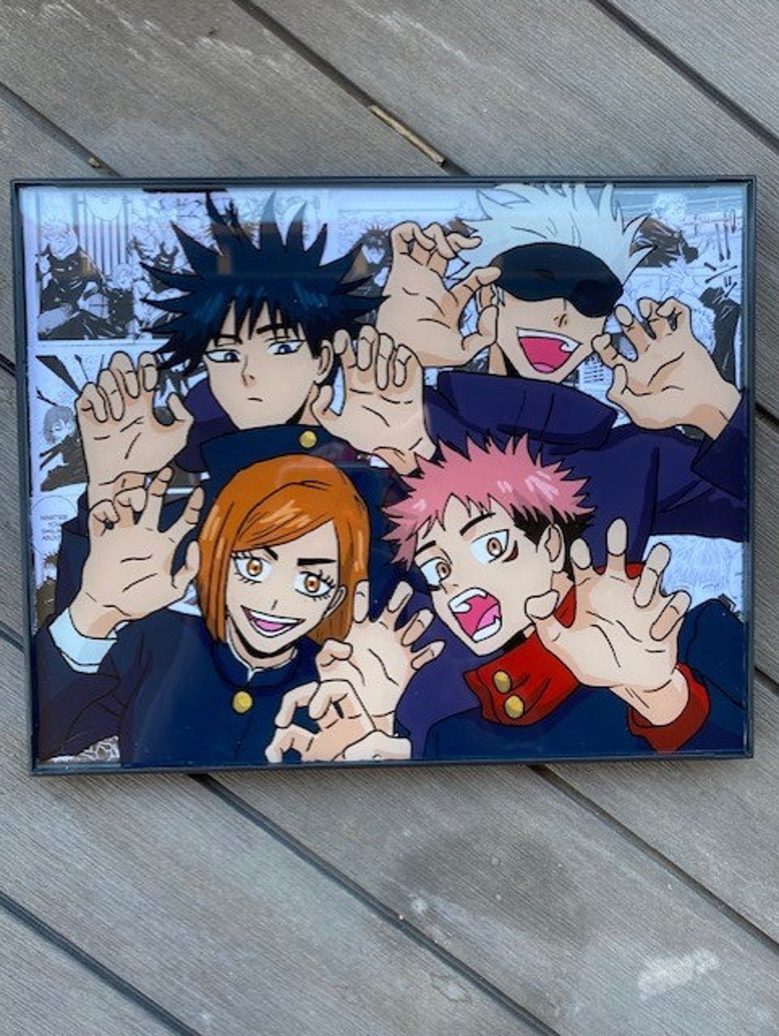 Jujutsu Kaisen Custom Glass Hand painted Painting Etsy