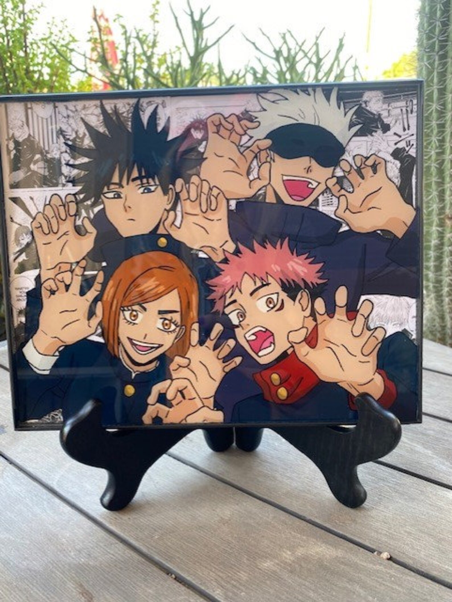 Jujutsu Kaisen Custom Glass Hand painted Painting Etsy
