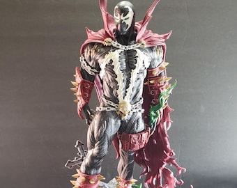 13 Inch Hand Painted Spawn Figure and display
