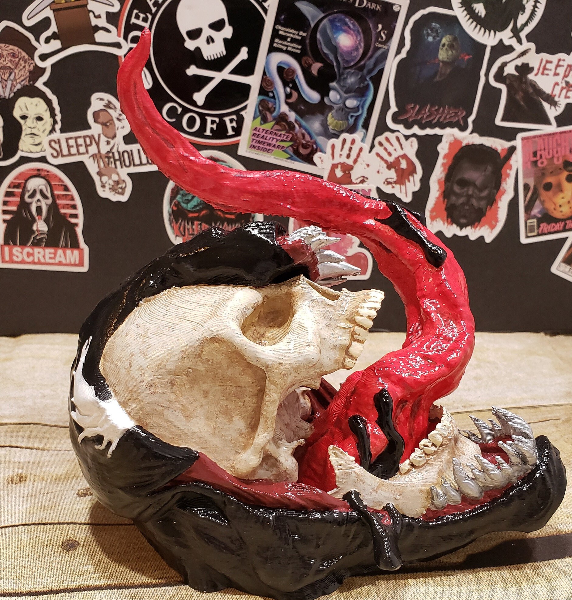 Venom Symbiote Skull #2 - Etsy
