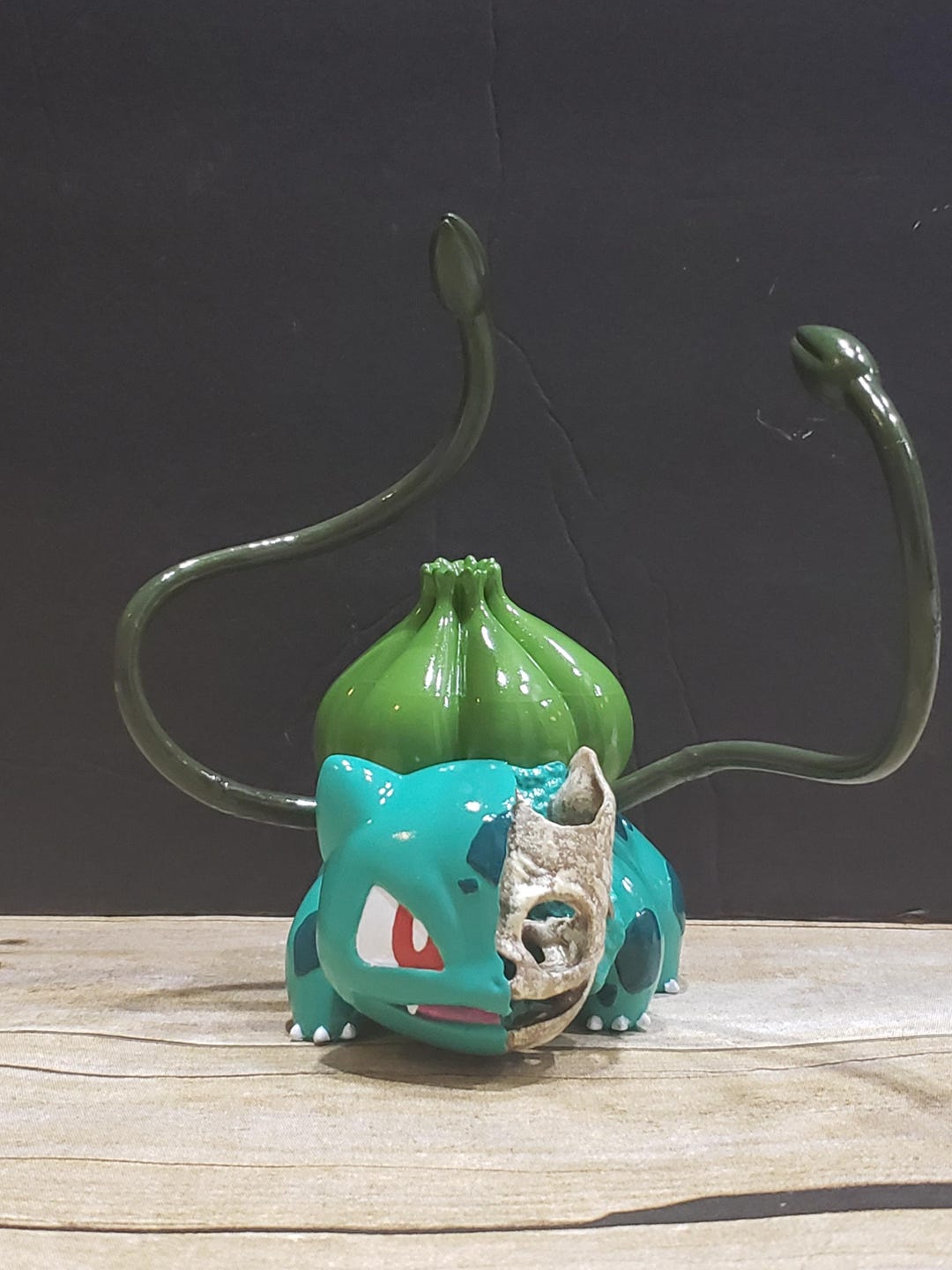 Hand-painted Bulbasaur Half-skull Resin Statue - Etsy