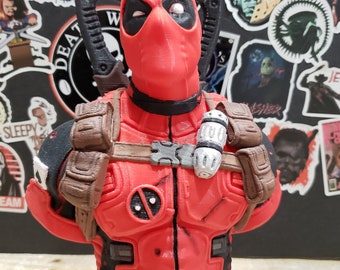 Deadpool Bust: Hand-Painted 3D Printed Fan Art