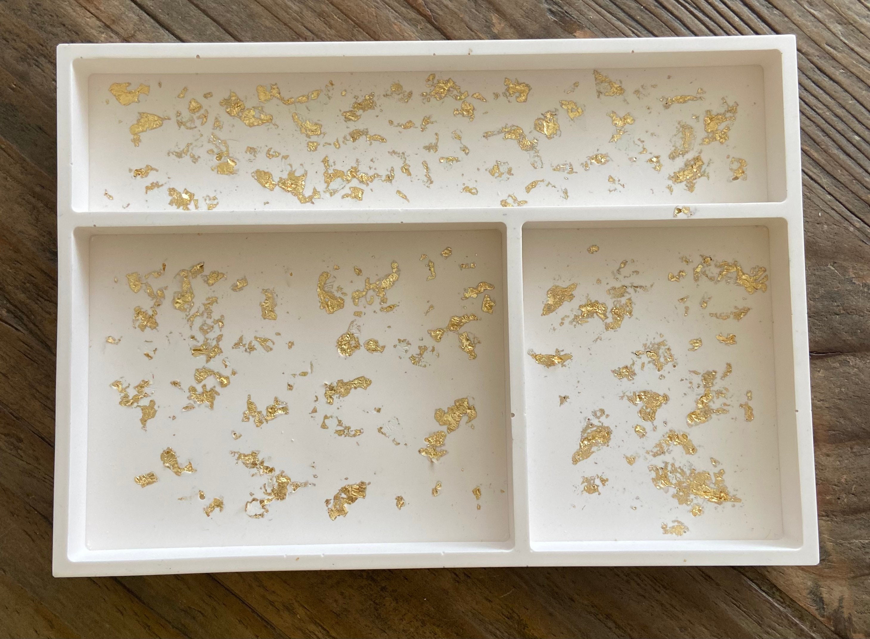 Natural and Gold Vanity Tray Jewellery Organiser Cosmetic Organiser