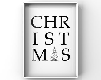 Christmas print | Christmas decorations | festive prints | merry Christmas